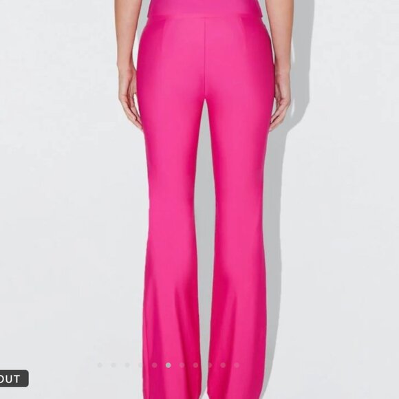 Khy by Kylie Jenner Sleek Stretch Low Rosie Pants Fuschia Pink Size XS - Picture 4 of 6